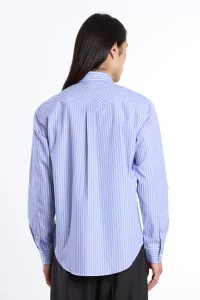 Corporate Striped Poplin Shirt – Blue White | Centre Commercial