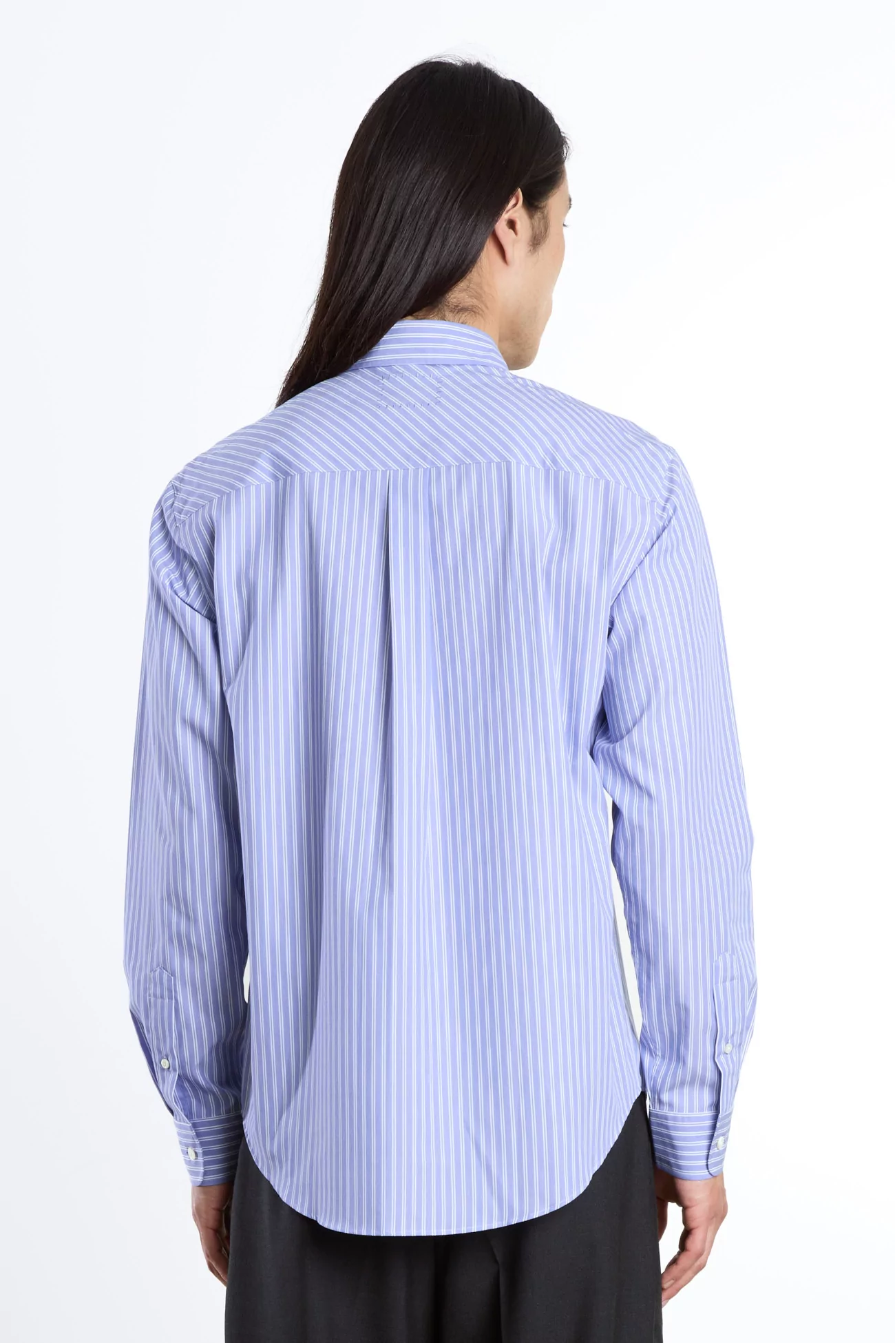 Corporate Striped Poplin Shirt – Blue White | Centre Commercial