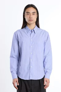 Chemise Corporate Popeline Rayée – Bleu Blanc | Centre Commercial