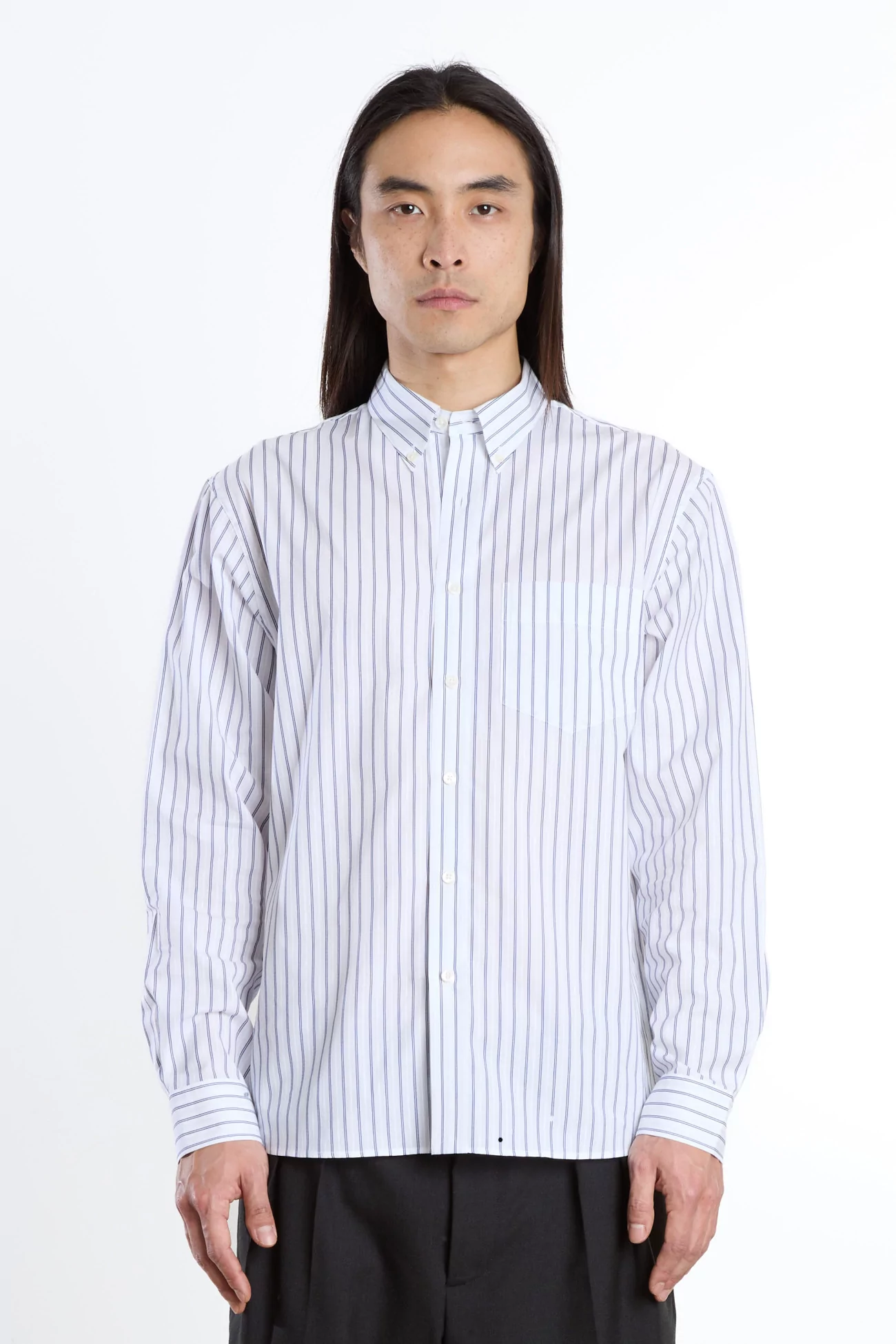 Dad's Shirt Egyptian Cotton – White Blue | Centre Commercial