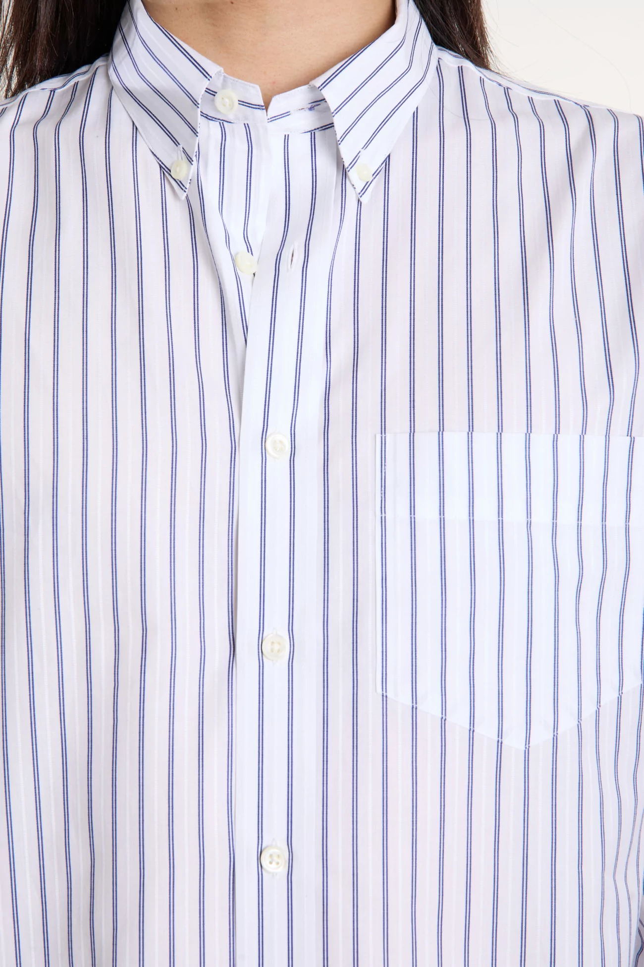 Dad's Shirt Egyptian Cotton – White Blue | Centre Commercial