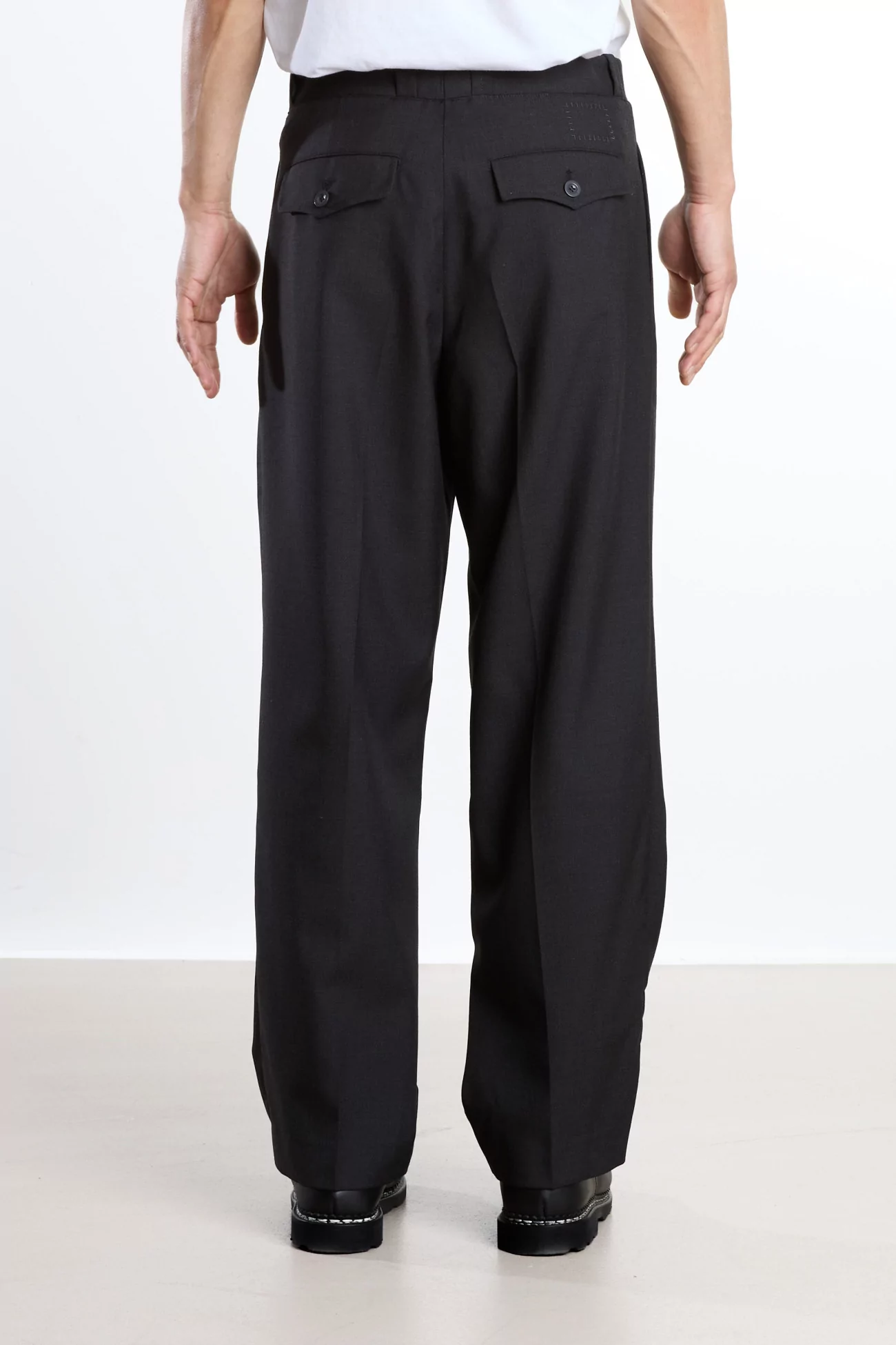 French Military Tropical Wool Trousers – Grey | Centre Commercial