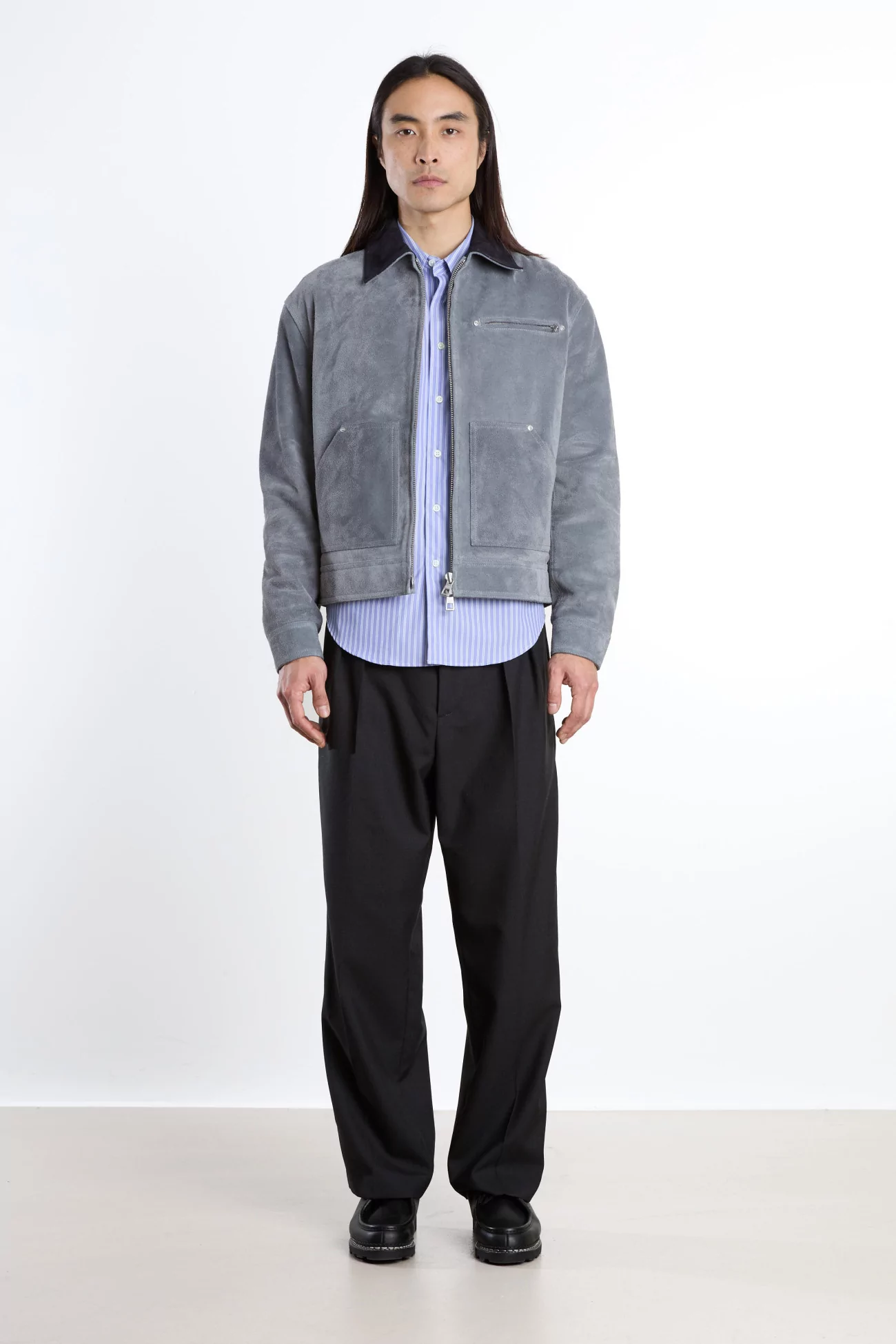 French Military Tropical Wool Trousers – Grey | Centre Commercial