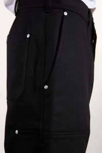 Fatigue Cotton Sateen Pants – Black | Centre Commercial