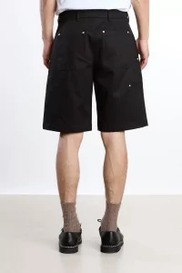 Fatigue Cotton Sateen Shorts – Black | Centre Commercial