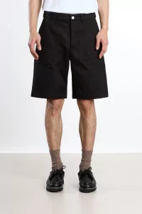 Fatigue Cotton Sateen Shorts – Black | Centre Commercial