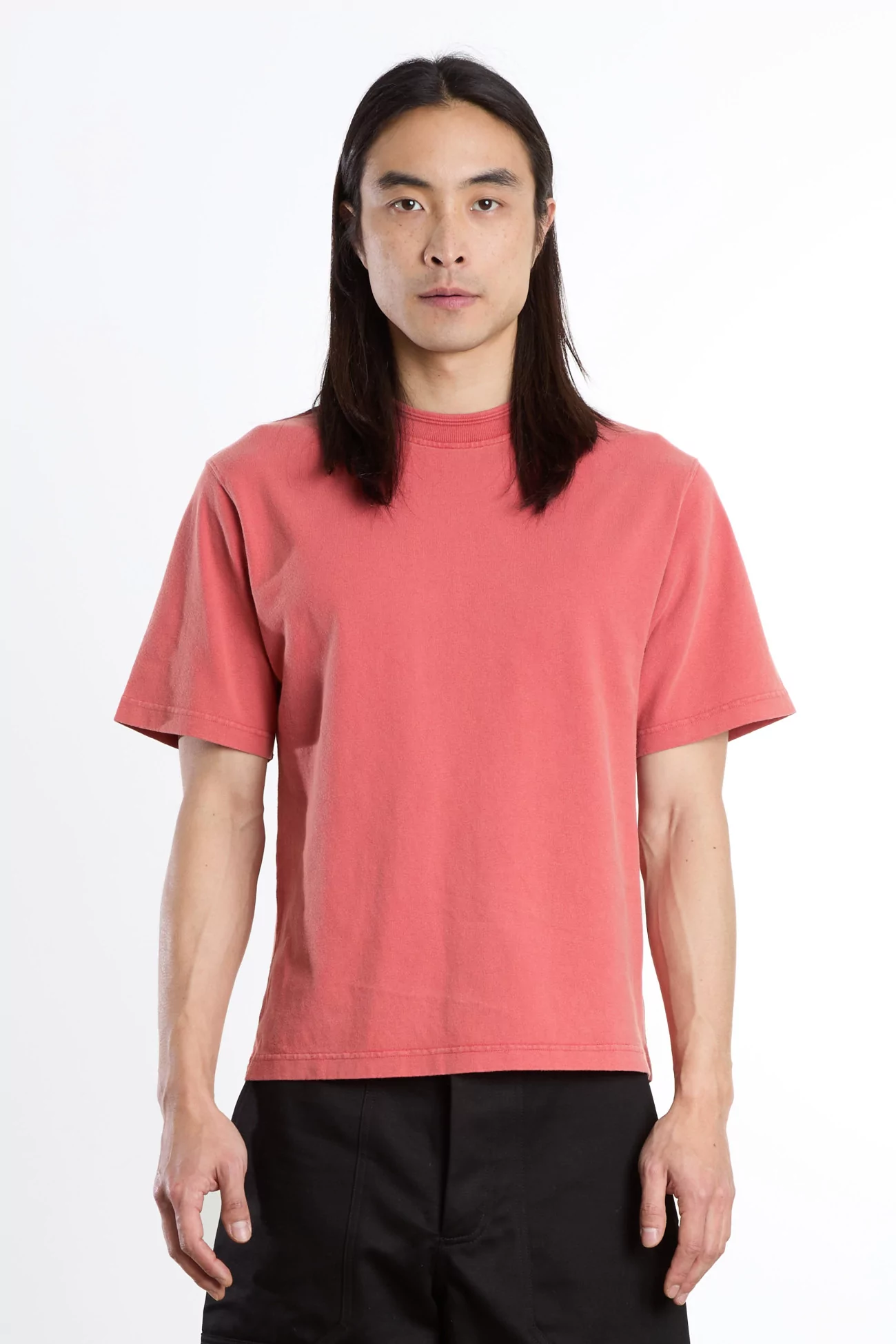 Athletic Recycled Cotton T-shirt – Dry Red | Centre Commercial