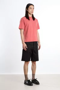 Athletic Recycled Cotton T-shirt – Dry Red | Centre Commercial