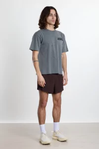 T-shirt Running Homme Coton Bio MothTech – Faded Black | Centre Commercial