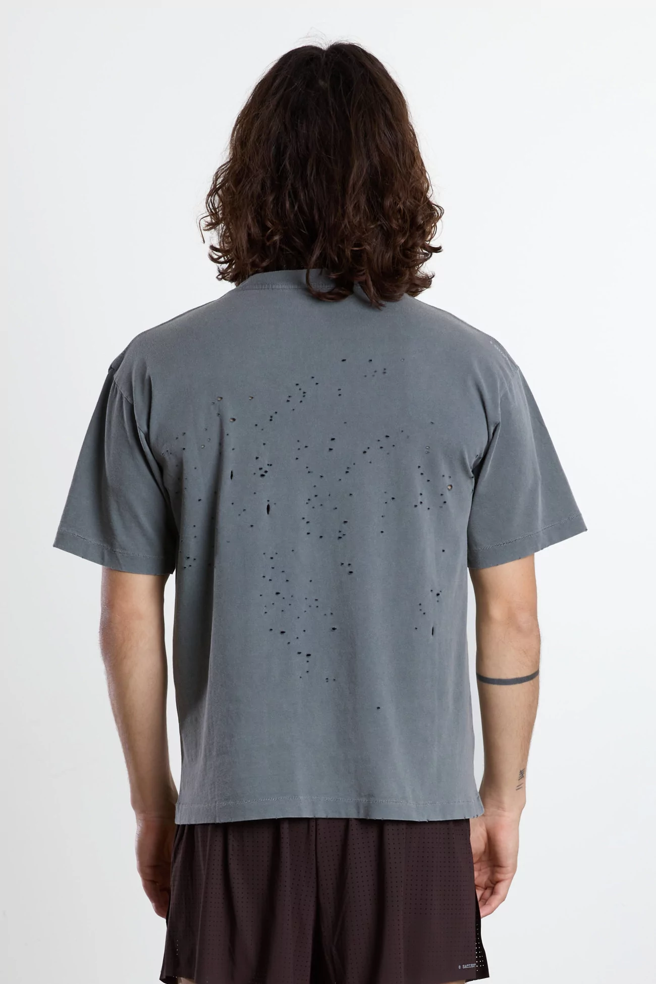 Men's Running T-Shirt Organic Cotton MothTech – Faded Black | Centre Commercial
