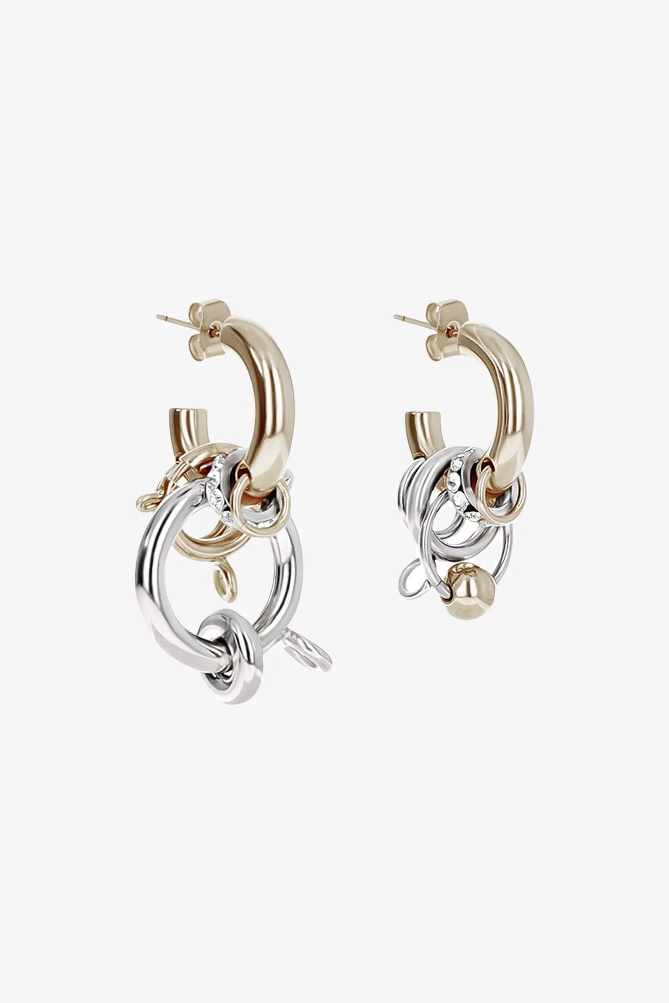 Anila Earrings Justine Clenquet – Gold/Palladium | Centre Commercial