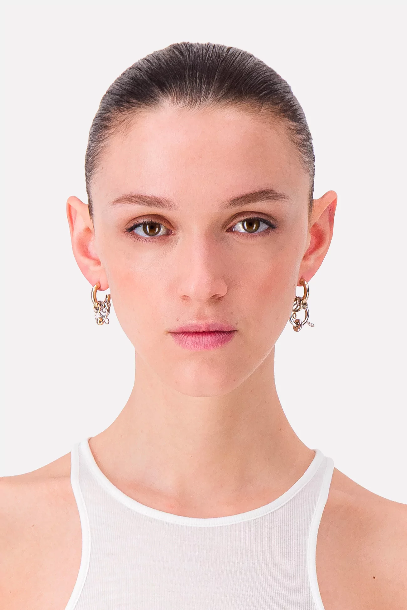 Anila Earrings Justine Clenquet – Gold/Palladium | Centre Commercial