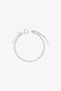 Denise Ankle Bracelet Justine Clenquet – Palladium | Centre Commercial