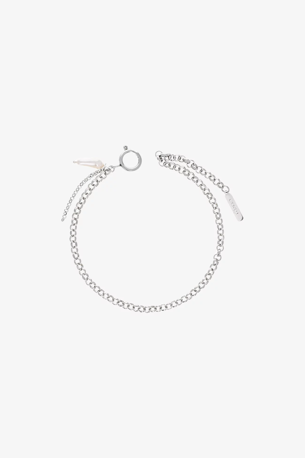 Denise Ankle Bracelet Justine Clenquet – Palladium | Centre Commercial