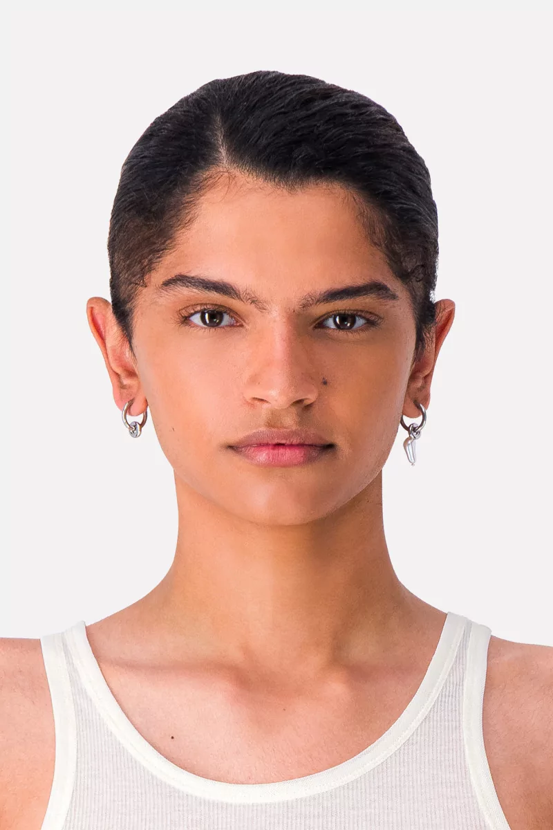 Denise Earrings Justine Clenquet – Palladium | Centre Commercial