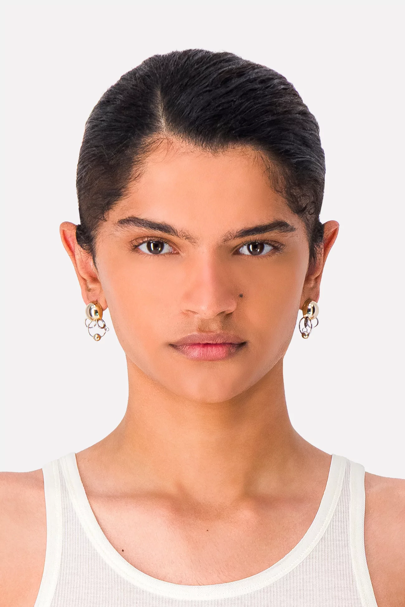 Elda Earrings Justine Clenquet – Gold/Palladium | Centre Commercial