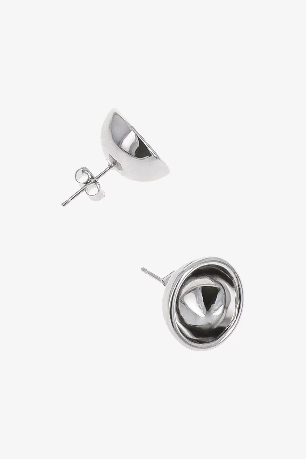 Freja Small Earrings Justine Clenquet – Palladium | Centre Commercial