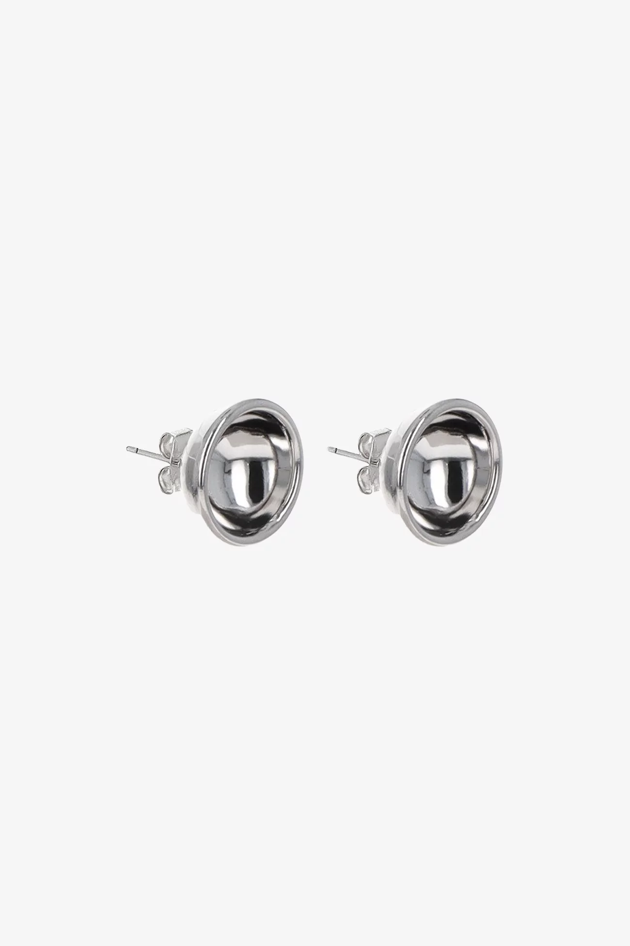 Freja Small Earrings Justine Clenquet – Palladium | Centre Commercial