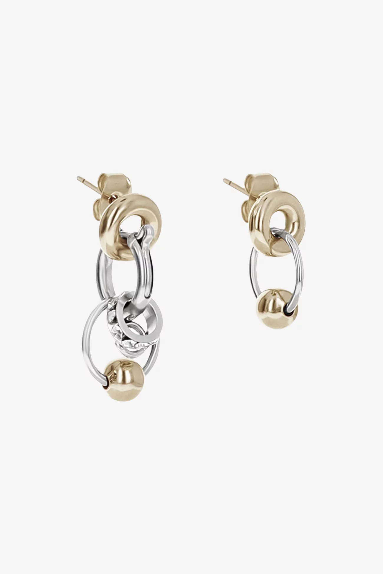 Kris Earrings Justine Clenquet – Gold/Palladium | Centre Commercial
