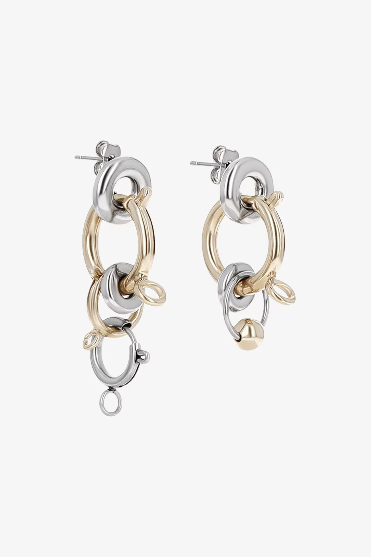 Pam Earrings Justine Clenquet – Gold/Palladium | Centre Commercial