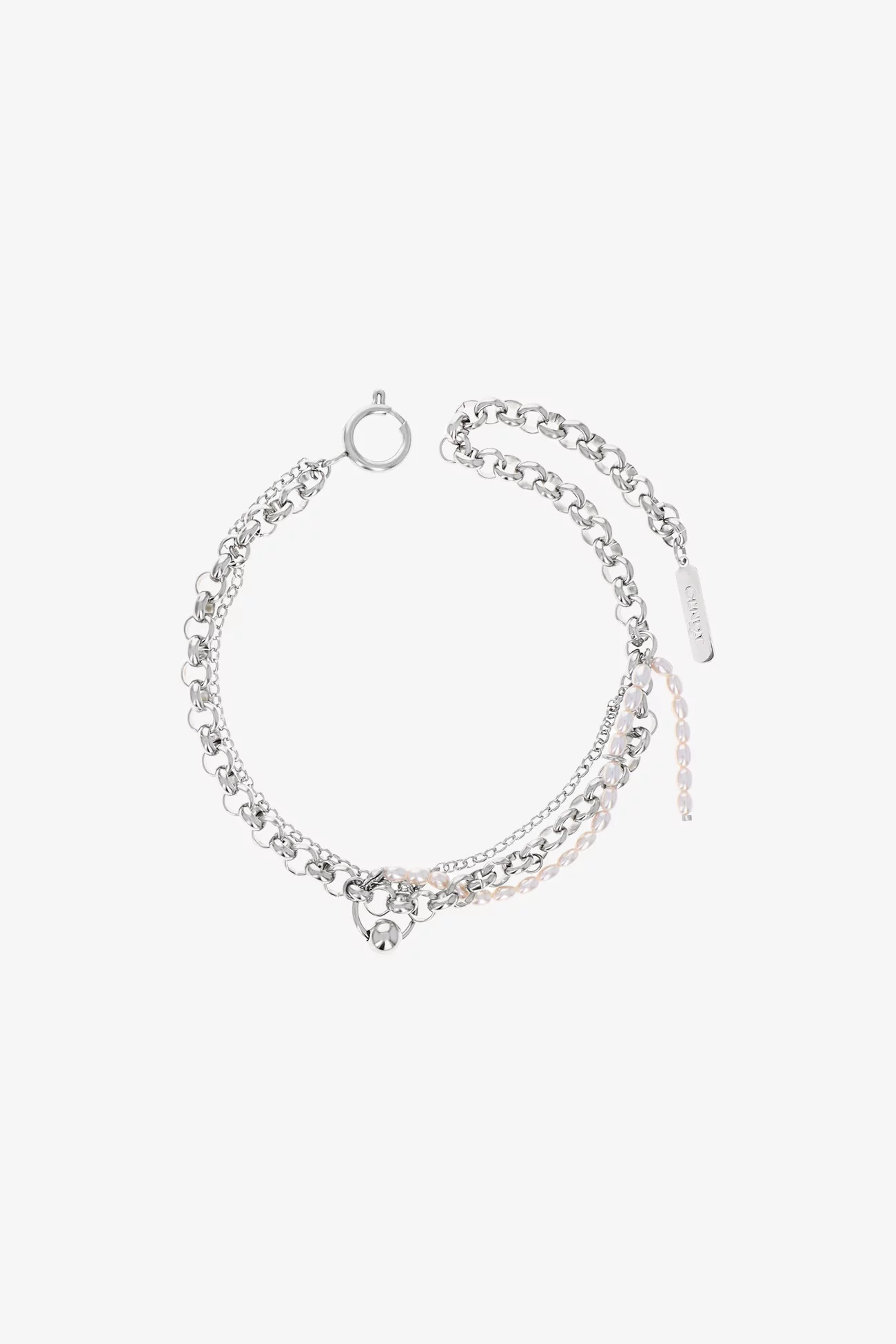 Salem Ankle Bracelet Justine Clenquet – Palladium | Centre Commercial