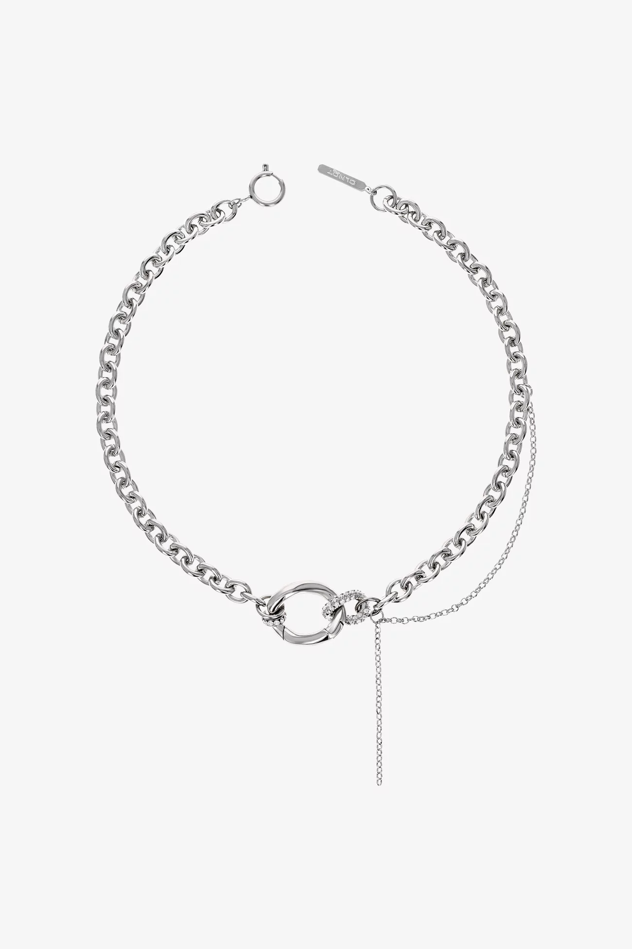 Brett Necklace Justine Clenquet – Palladium | Centre Commercial