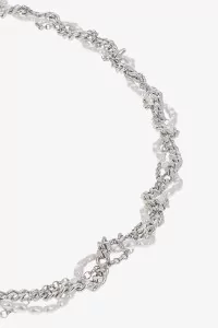 Yumi Necklace Justine Clenquet Palladium – Silver | Centre Commercial