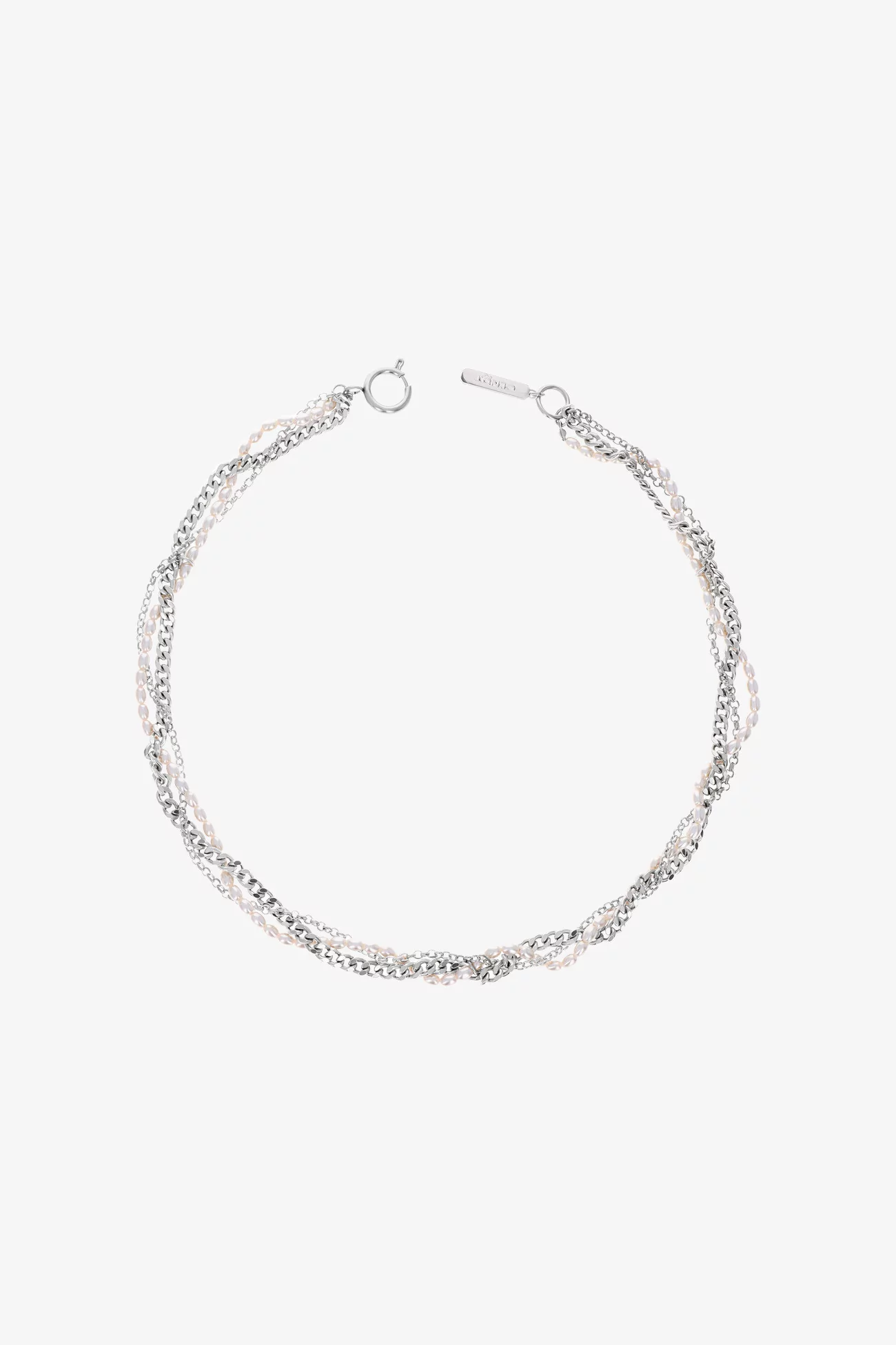 Yumi Necklace Justine Clenquet Palladium – Silver | Centre Commercial