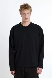 Norse Projects Isefjord Organic Cotton LS T-shirt – Black | Centre Commercial