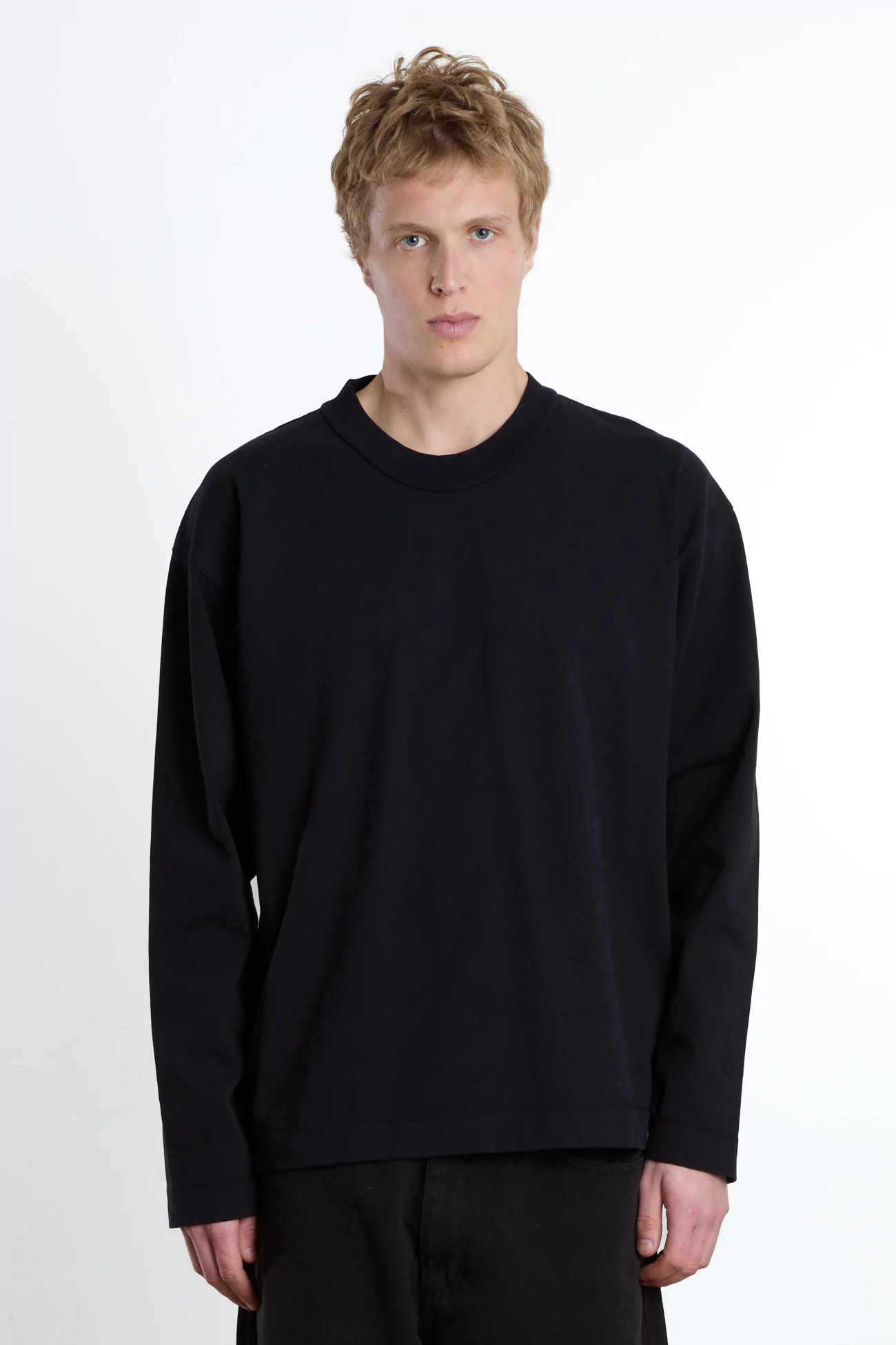Norse Projects Isefjord Organic Cotton LS T-shirt – Black | Centre Commercial