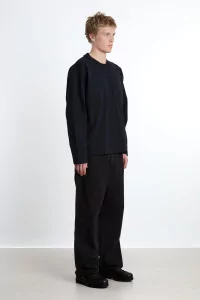 Norse Projects Isefjord Organic Cotton LS T-shirt – Black | Centre Commercial