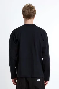 Norse Projects Isefjord Organic Cotton LS T-shirt – Black | Centre Commercial