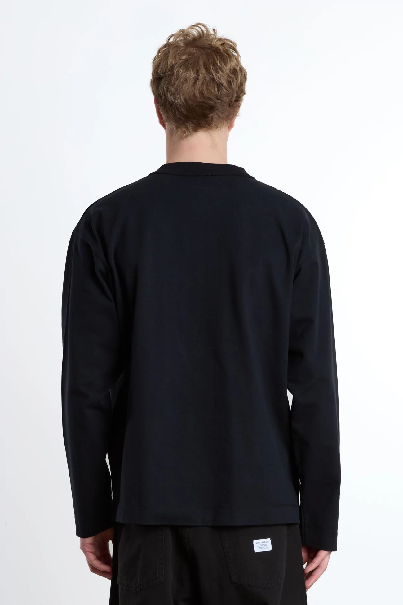 Norse Projects Isefjord Organic Cotton LS T-shirt – Black | Centre Commercial