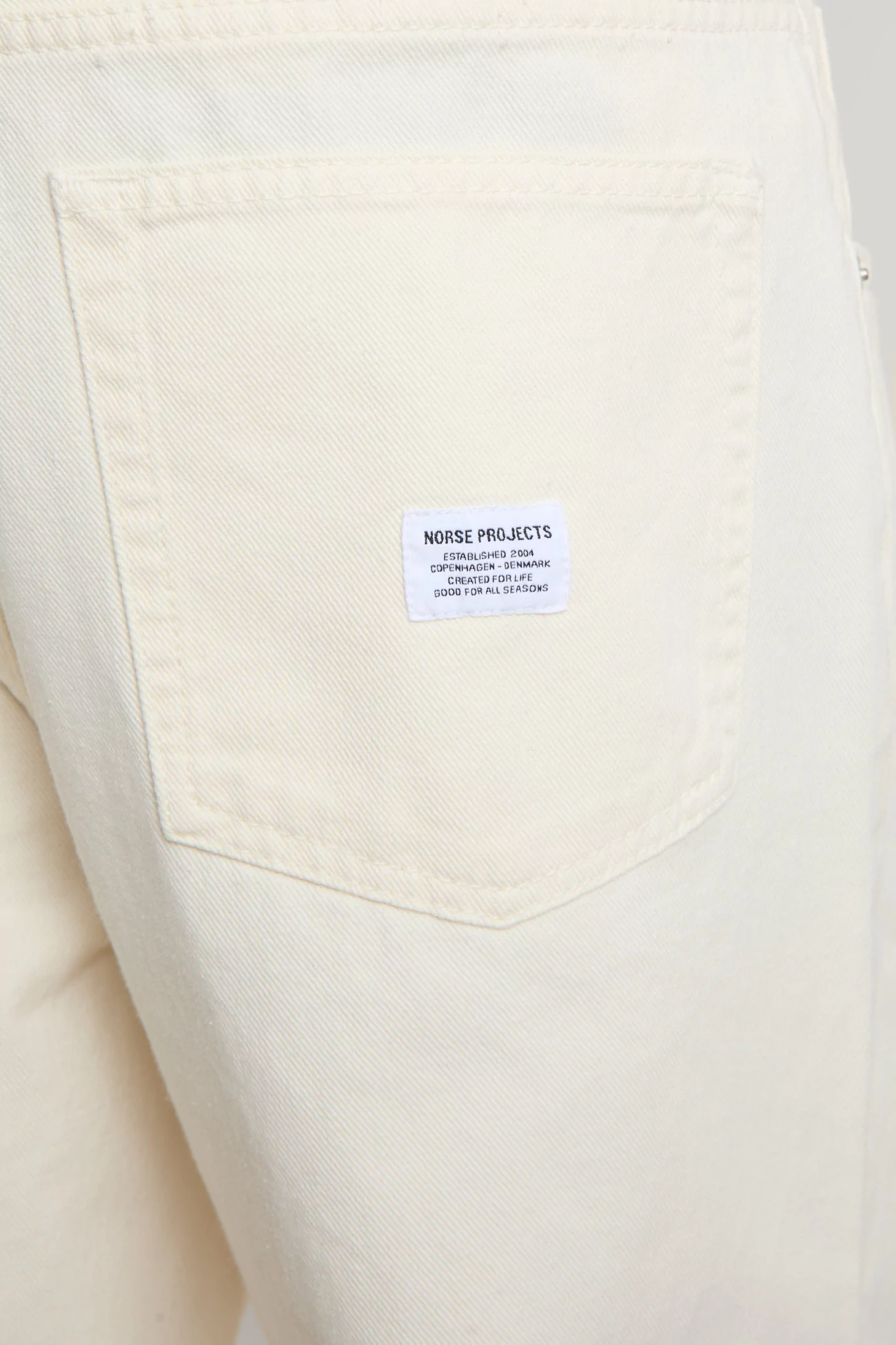 Norse Projects Korshavn 5 Pocket Twill Trousers – Natural Ecru | Centre Commercial
