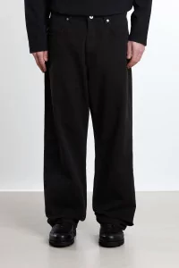 Norse Projects Korshavn 5 Pocket Twill Trousers – Black | Centre Commercial