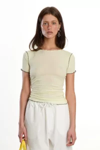 Baserange Vein Tee Shirt Organic Cotton – Iguacu Lime | Centre Commercial