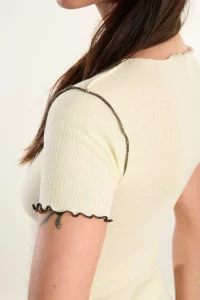 Baserange Vein Tee Shirt Organic Cotton – Iguacu Lime | Centre Commercial