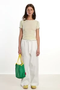Baserange Vein Tee Shirt Organic Cotton – Iguacu Lime | Centre Commercial
