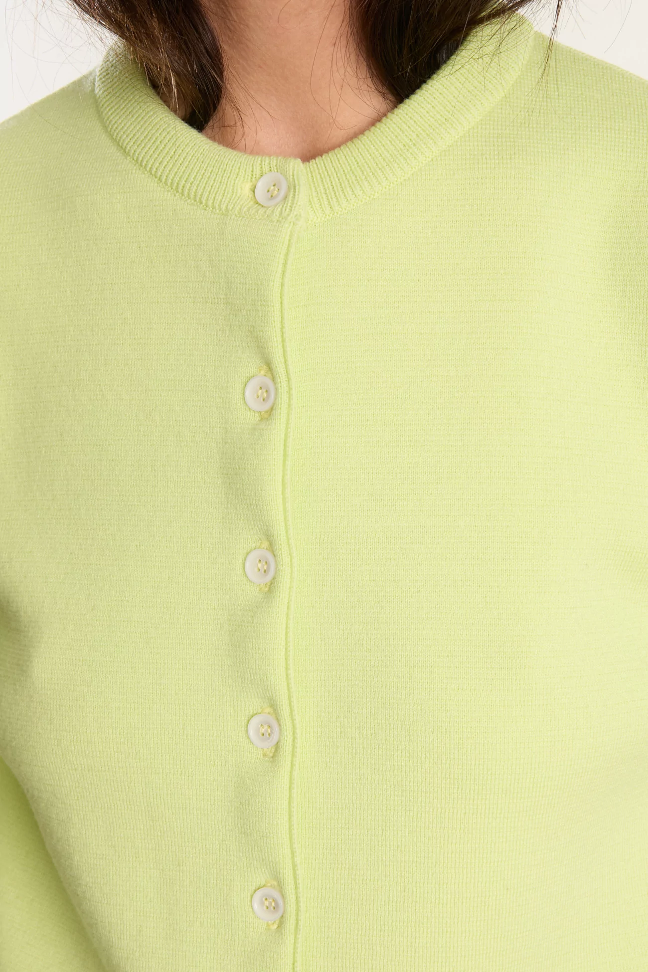 Women's Merino Wool Milano Cardigan – Jaune Poire | Centre Commercial