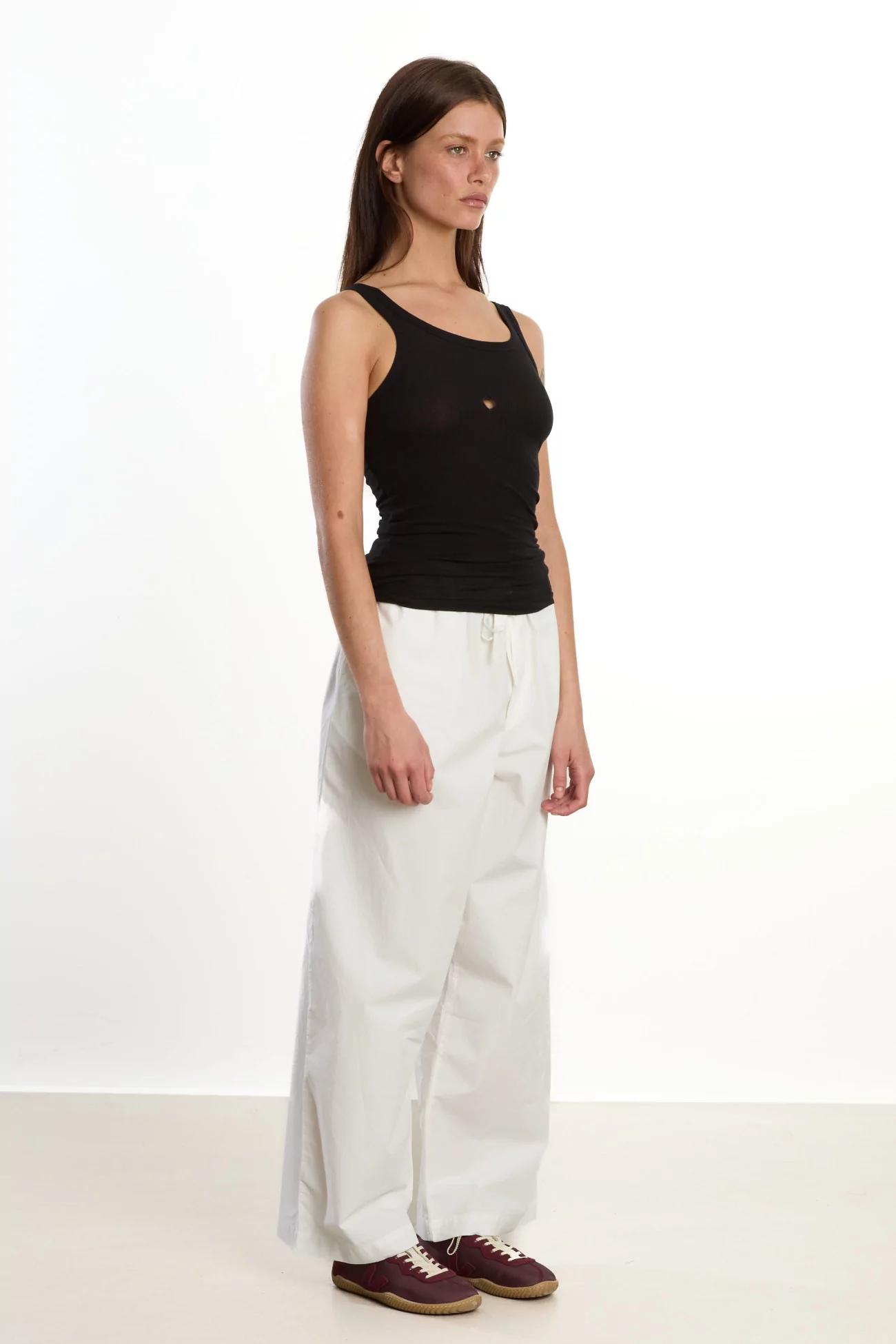 Women's Organic Cotton Heart Tank Top - Black | Centre Commercial