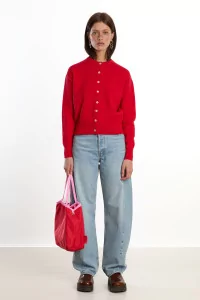 Women's Merino Wool Milano Cardigan – Coquelicot | Centre Commercial