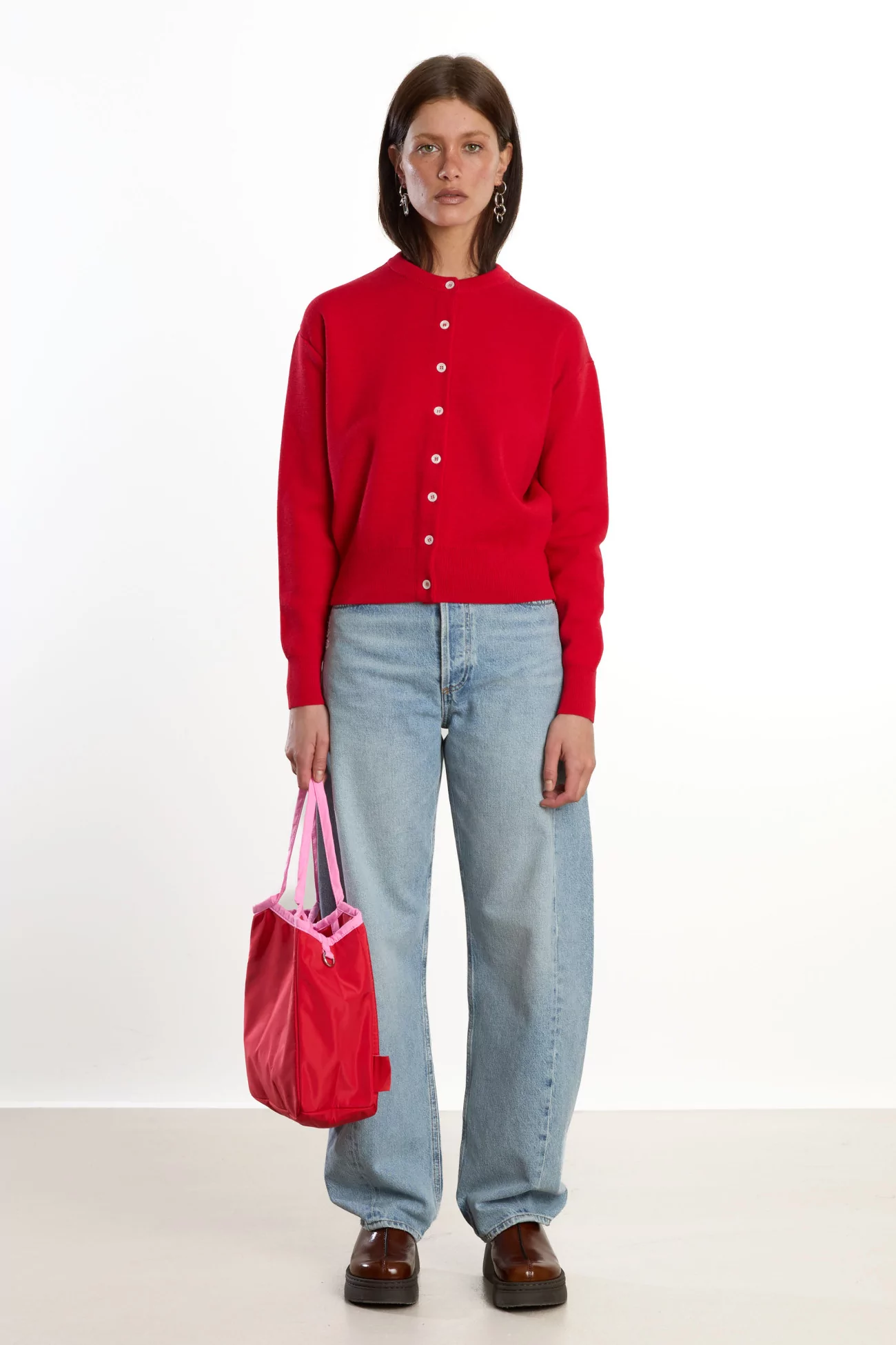 Women's Merino Wool Milano Cardigan – Coquelicot | Centre Commercial