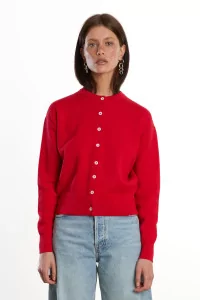 Women's Merino Wool Milano Cardigan – Coquelicot | Centre Commercial