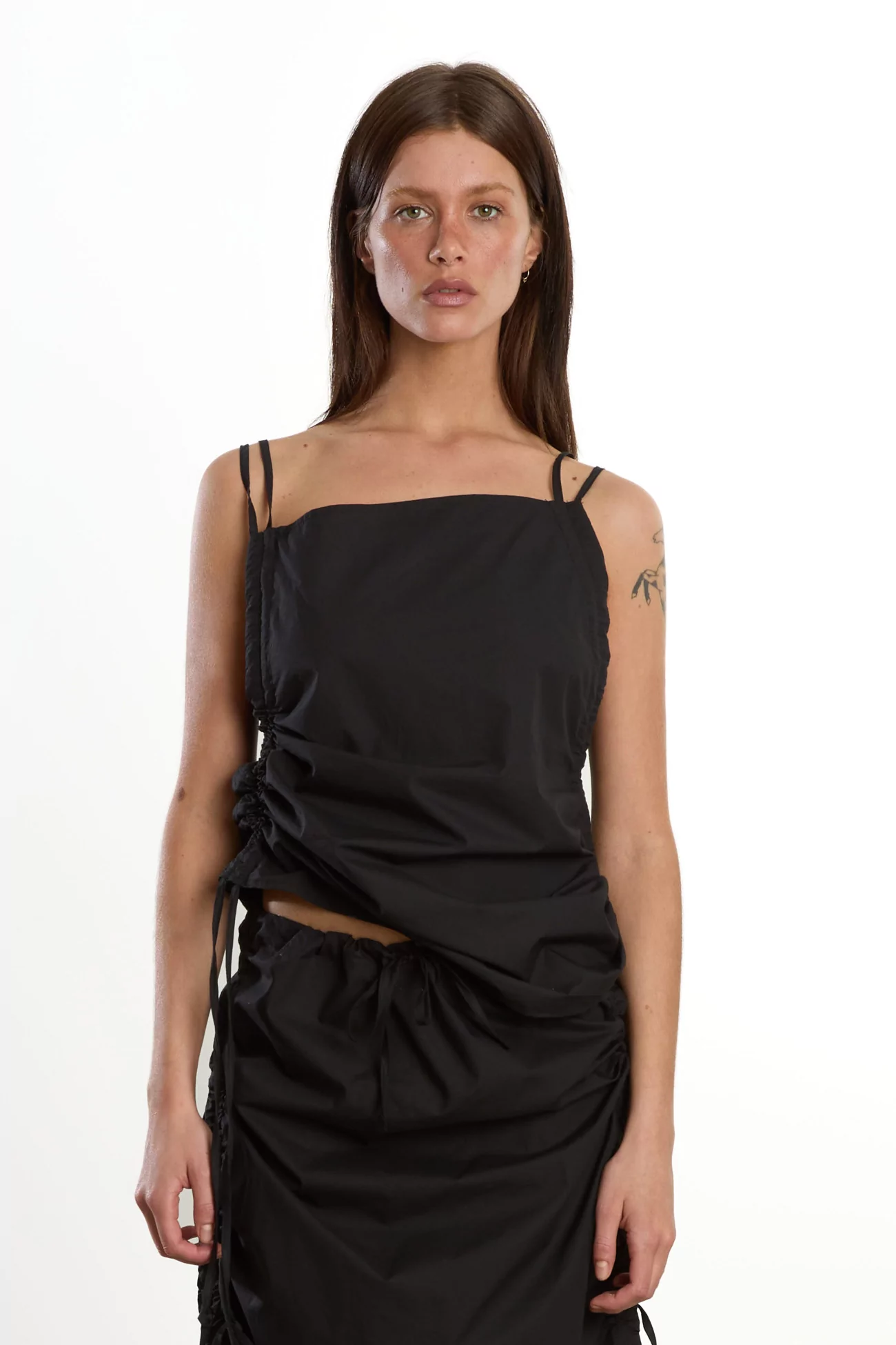 Baserange Pictorial Top Organic Cotton – Black | Centre Commercial