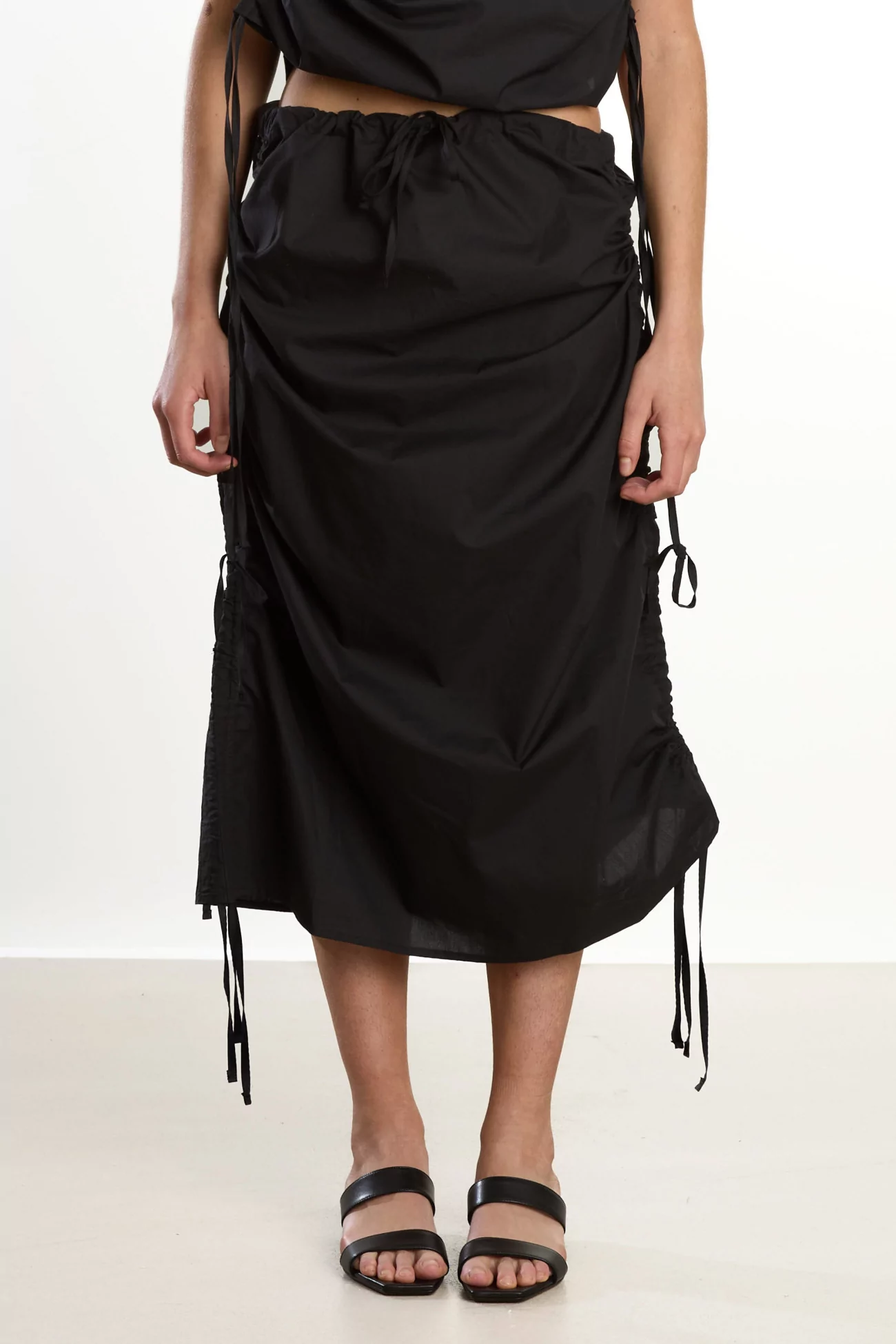 Baserange Pictorial Skirt Organic Cotton – Black | Centre Commercial