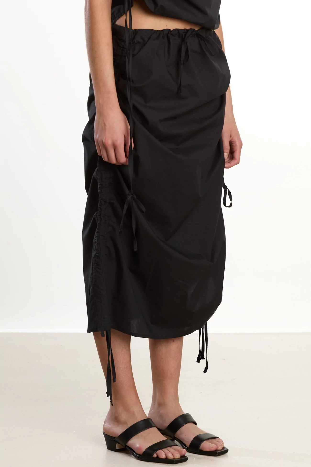 Baserange Pictorial Skirt Organic Cotton – Black | Centre Commercial