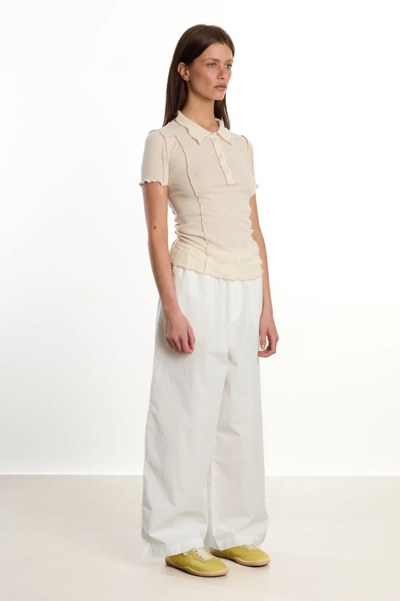Baserange Omato Polo Organic Cotton – Off White | Centre Commercial