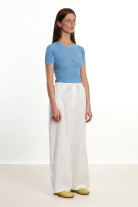 Baserange Heart Tee Shirt Natural Dye – Isatis Blue | Centre Commercial