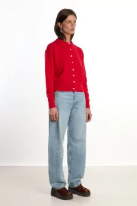Women's Merino Wool Milano Cardigan – Coquelicot | Centre Commercial