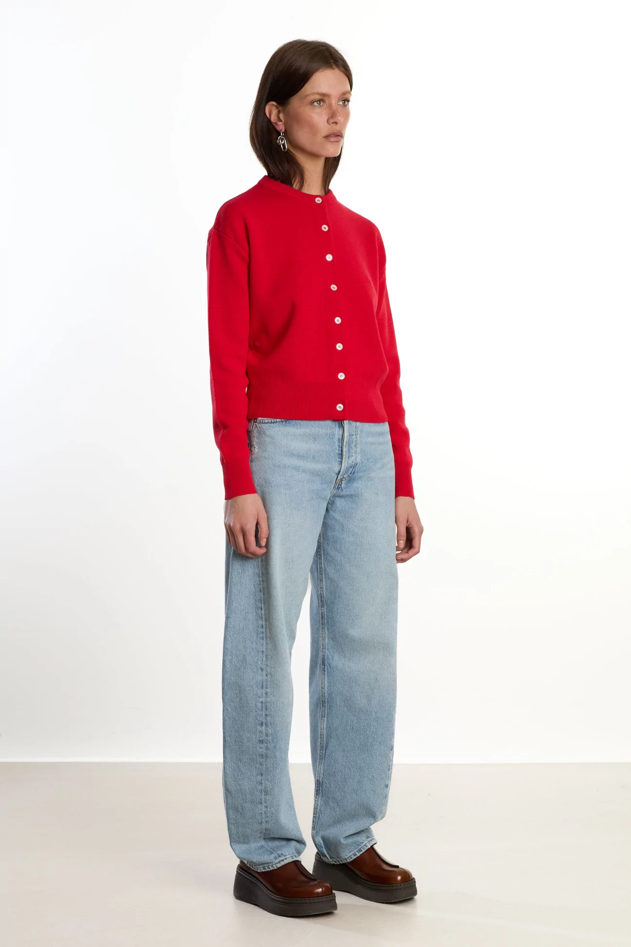 Women's Merino Wool Milano Cardigan – Coquelicot | Centre Commercial